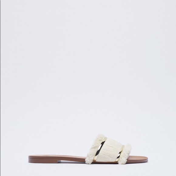 FRINGED FLAT SANDALS - Picture 3 of 7